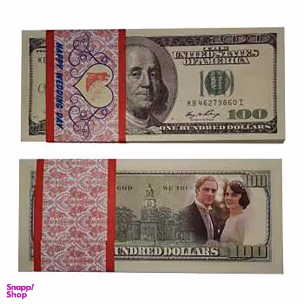 اسکناس تزیینی طرح دلار کد 2 بسته 100 عددی