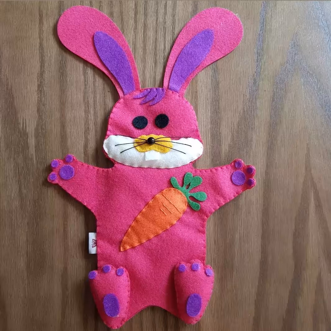 پاپت یا عروسک دستکشی مامانی پری طرح خرگوش 