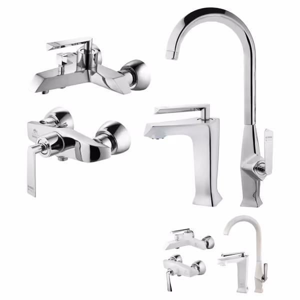 ست شیرآلات درخشان مدل برک