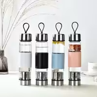 بطری پیرکس دمنوش ساز 380 میلی لیتر فیلتر استیل 