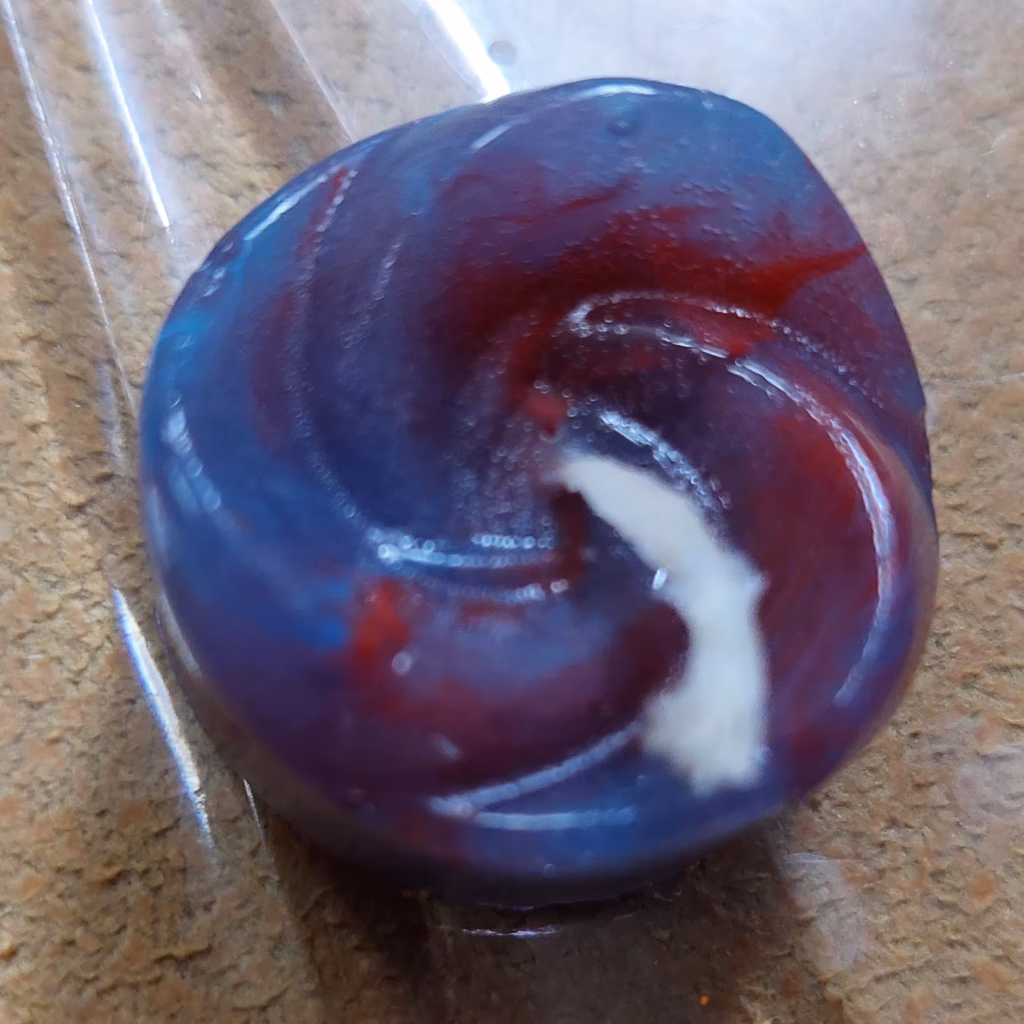 شمع ژله ای مدل گل دو رنگ