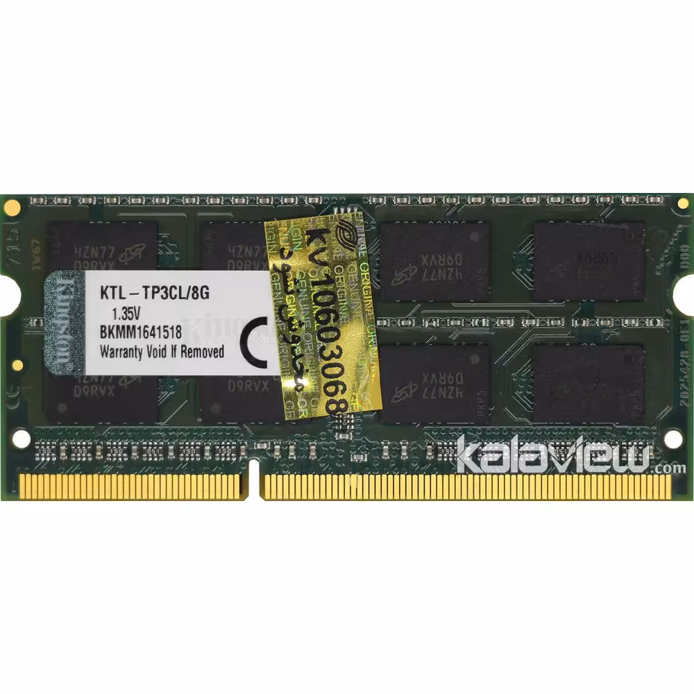 رم لپ تاپ کینگستون 8GB مدل DDR3L باس 1600MHZ-12800 چین KTL-TP3CL-8G تایمینگ CL11