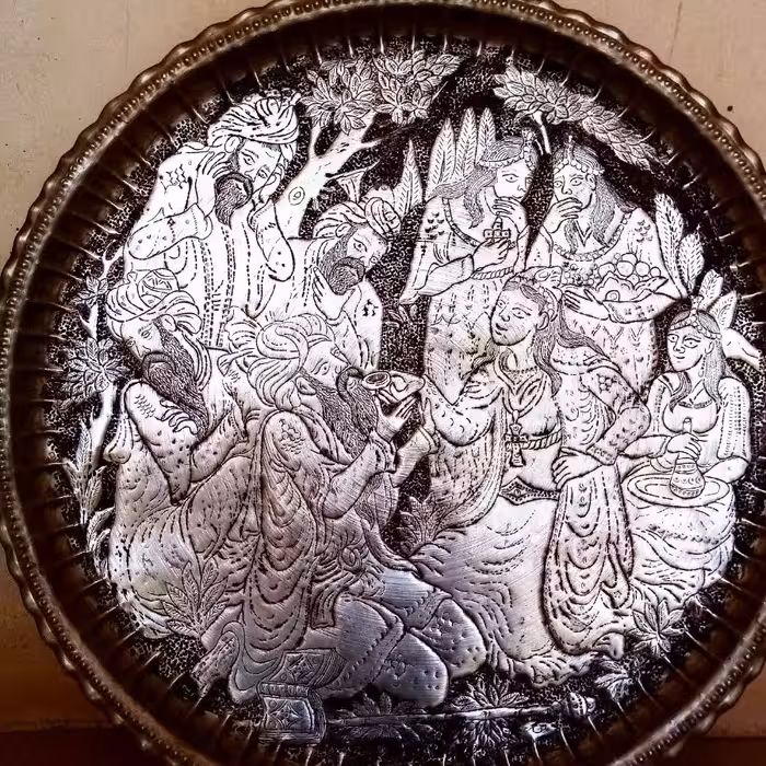 مجمع مسی قلم زنی