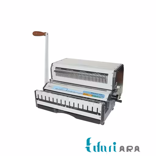 دستگاه دستگاه فنر زن برقی-دستی فنر دوبل فلزی سوپربایند مدل super bind wiremac-e 3:1