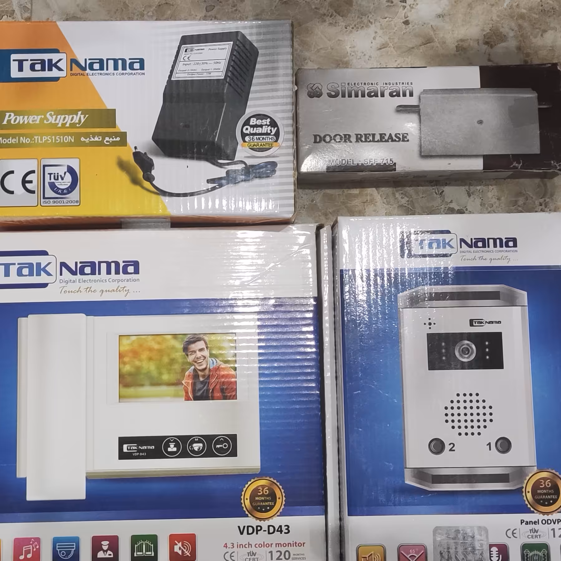 پک کامل1طبقه 4/3اینچ تکنماباپنل  کلیدی