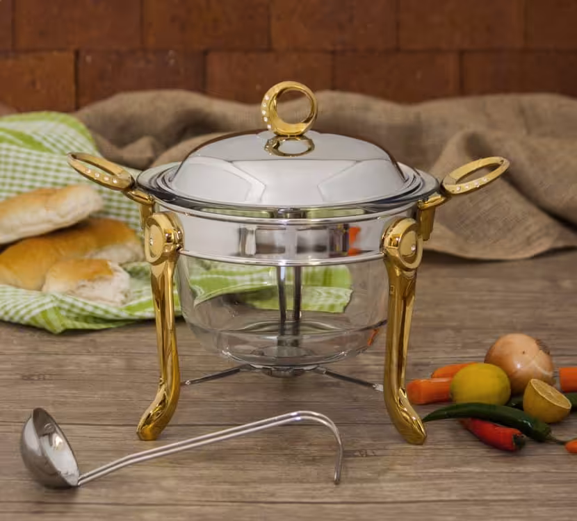 سوفله سوپ خوری حلقه نگین دو رنگ SAFINOX کد KM610