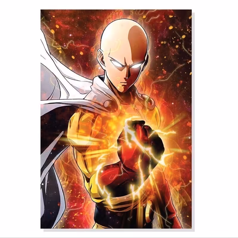 تابلو شاسی طرح انیمه مرد یک مشتی سایتاما مدل M0266