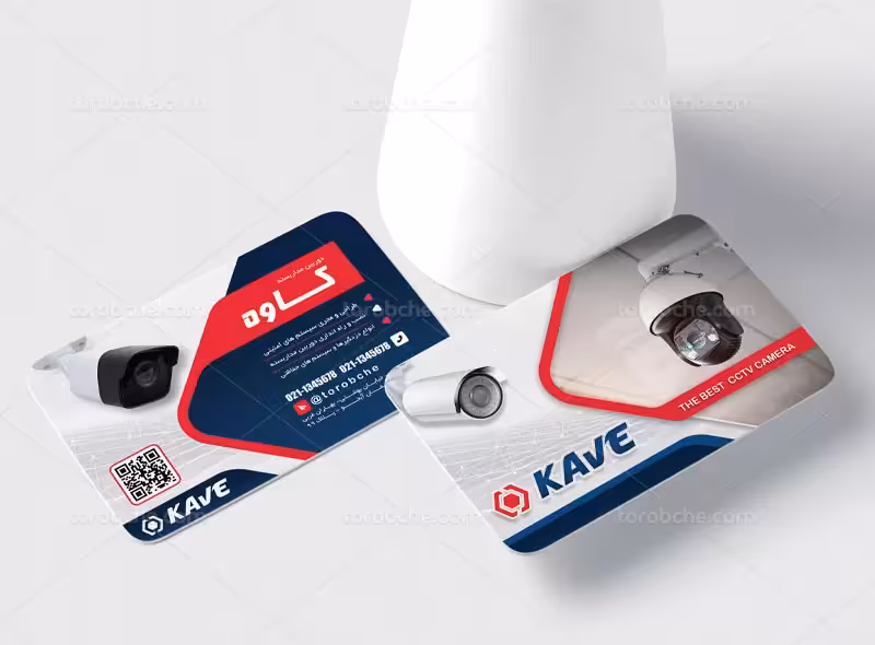 کارت ویزیت دوربین امنیتی | گرافیک با طعم تربچه