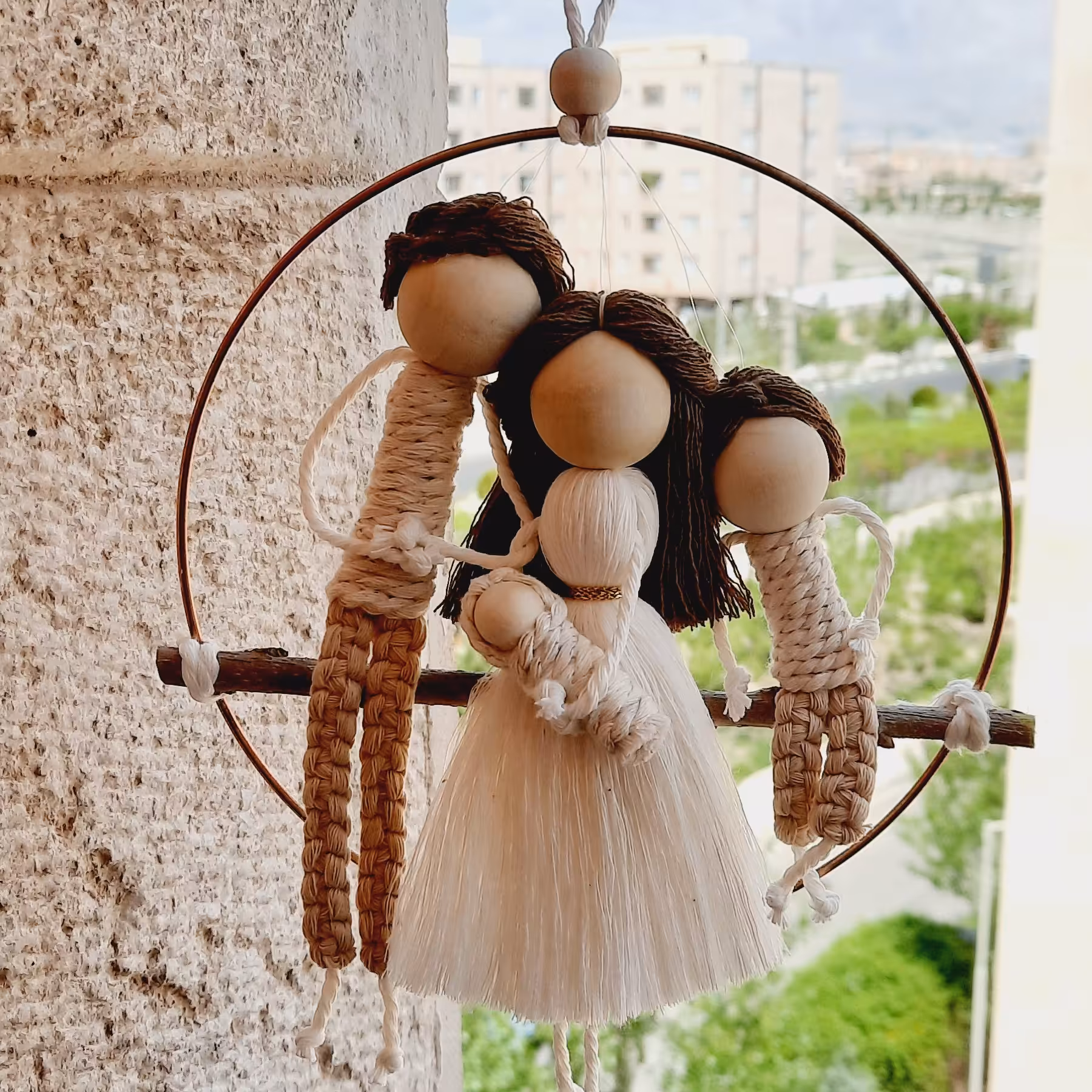 عروسک دیوارکوب خانوادگی