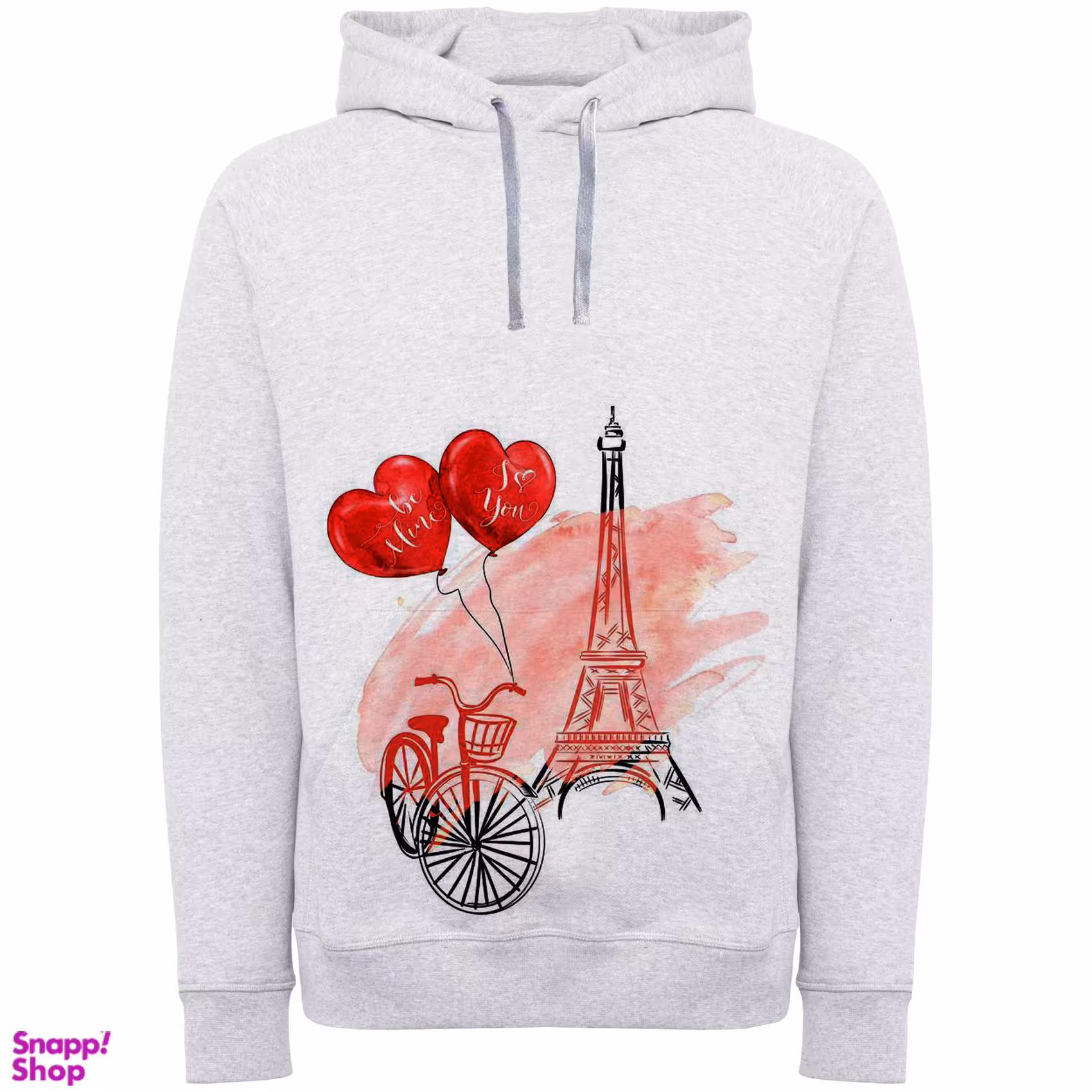 هودی زنانه مدل پاریس دوقلب F475