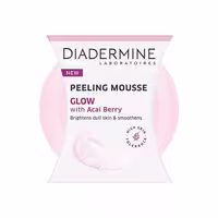 موس لایه بردار درخشان کننده دیادرمین Peeling Mousse Glow With Acai Berry حجم 75 میلی لیتر