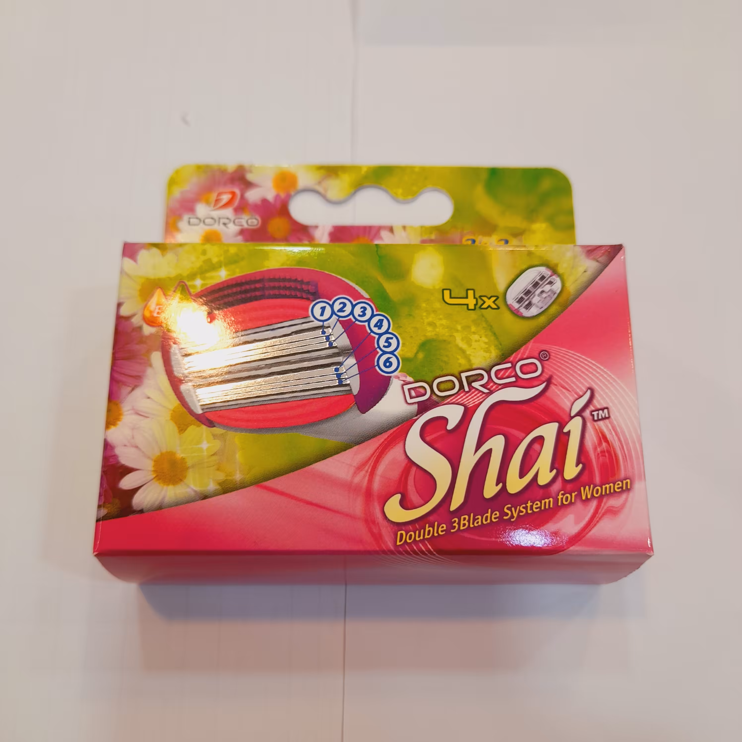 تیغ یدک ژیلت دورکو 6 لب زنانه 4 عددی مدل shai 6