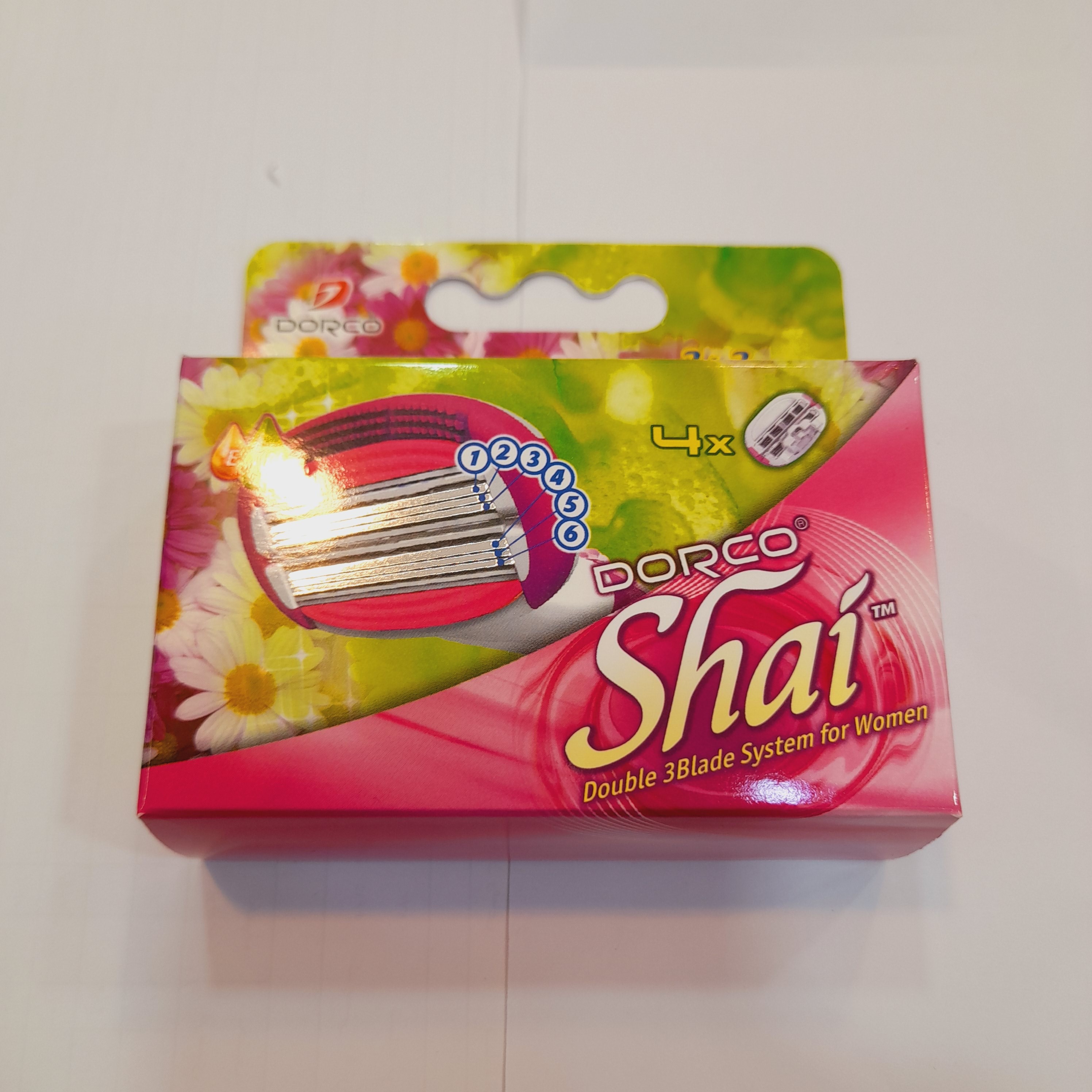 تیغ یدک ژیلت دورکو 6 لب زنانه 4 عددی مدل shai 6