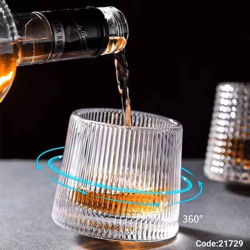 لیوان شیشه ای چرخشی