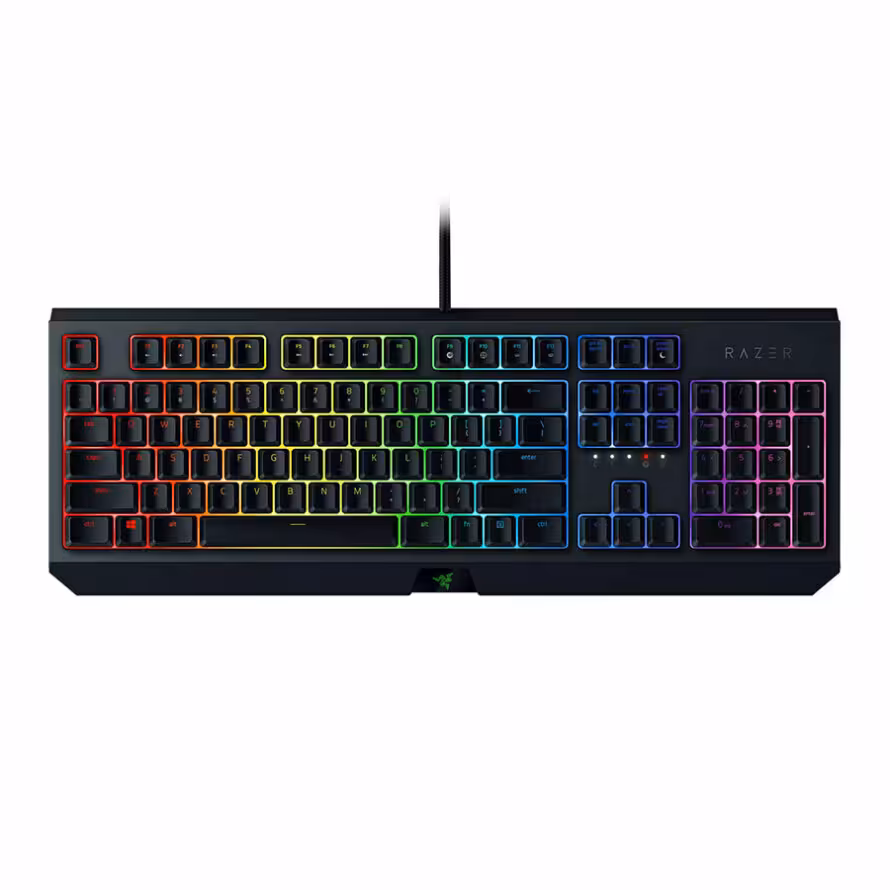 کیبورد مکانیکال گیمینگ ریزر Blackwidow Green Switch