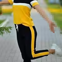 تیشرت شلوار پرچمی اسپان لاکرادار فوق العاده عالی فری سایز 38 تا 46