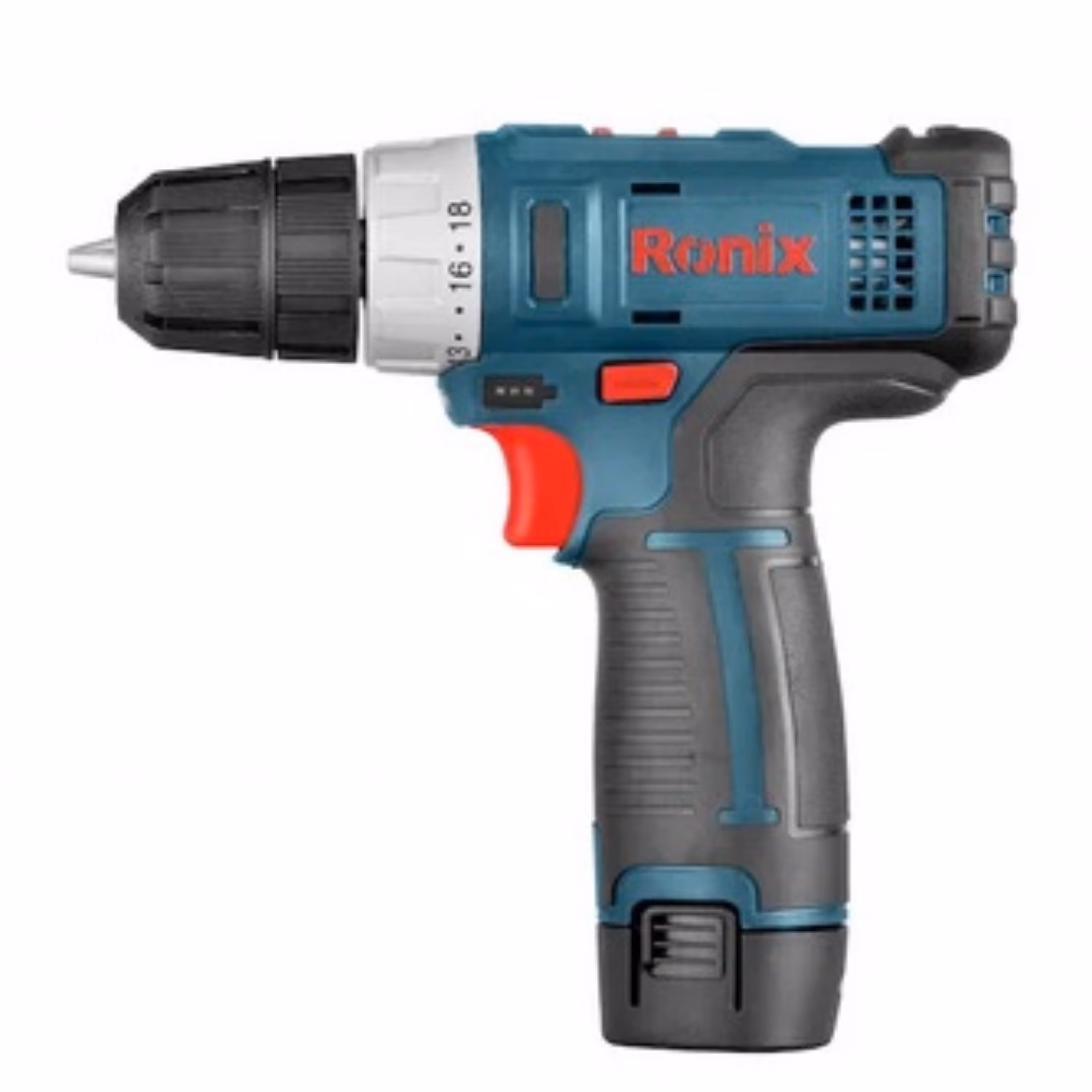 دریل پیچ گوشتی شارژی 12 ولت رونیکس مدل 8612 با باتری سامسونگ و کیف BMC 