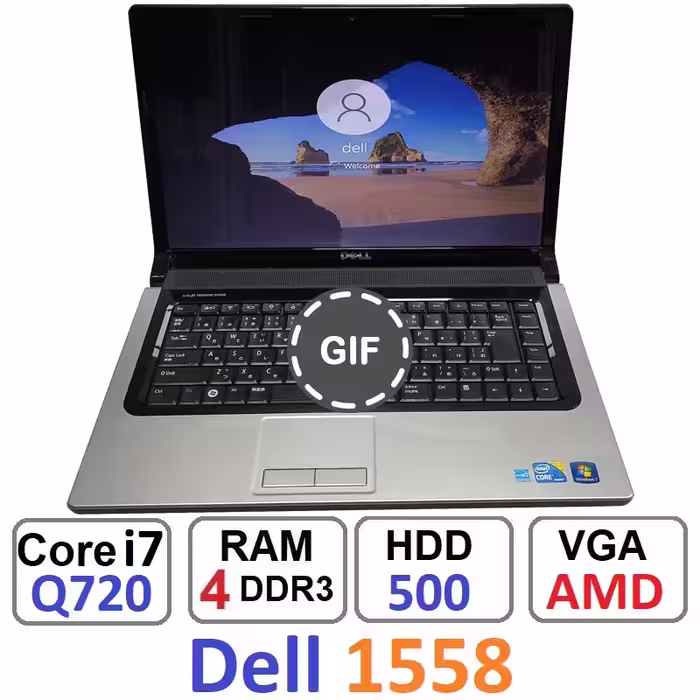 لپ تاپ Dell Studio1558 Core i7-Q720 رم 4