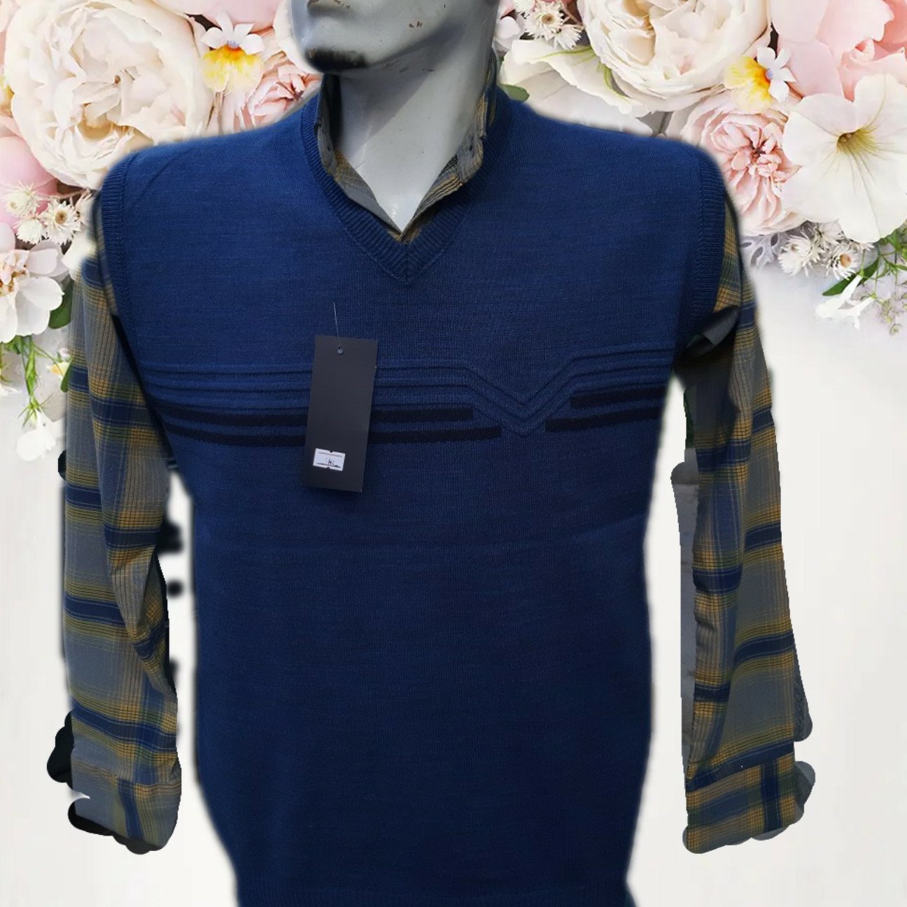 ژیله مردانه با تراکم بالا ریز بافت سایز 2XL رنگ طوسی