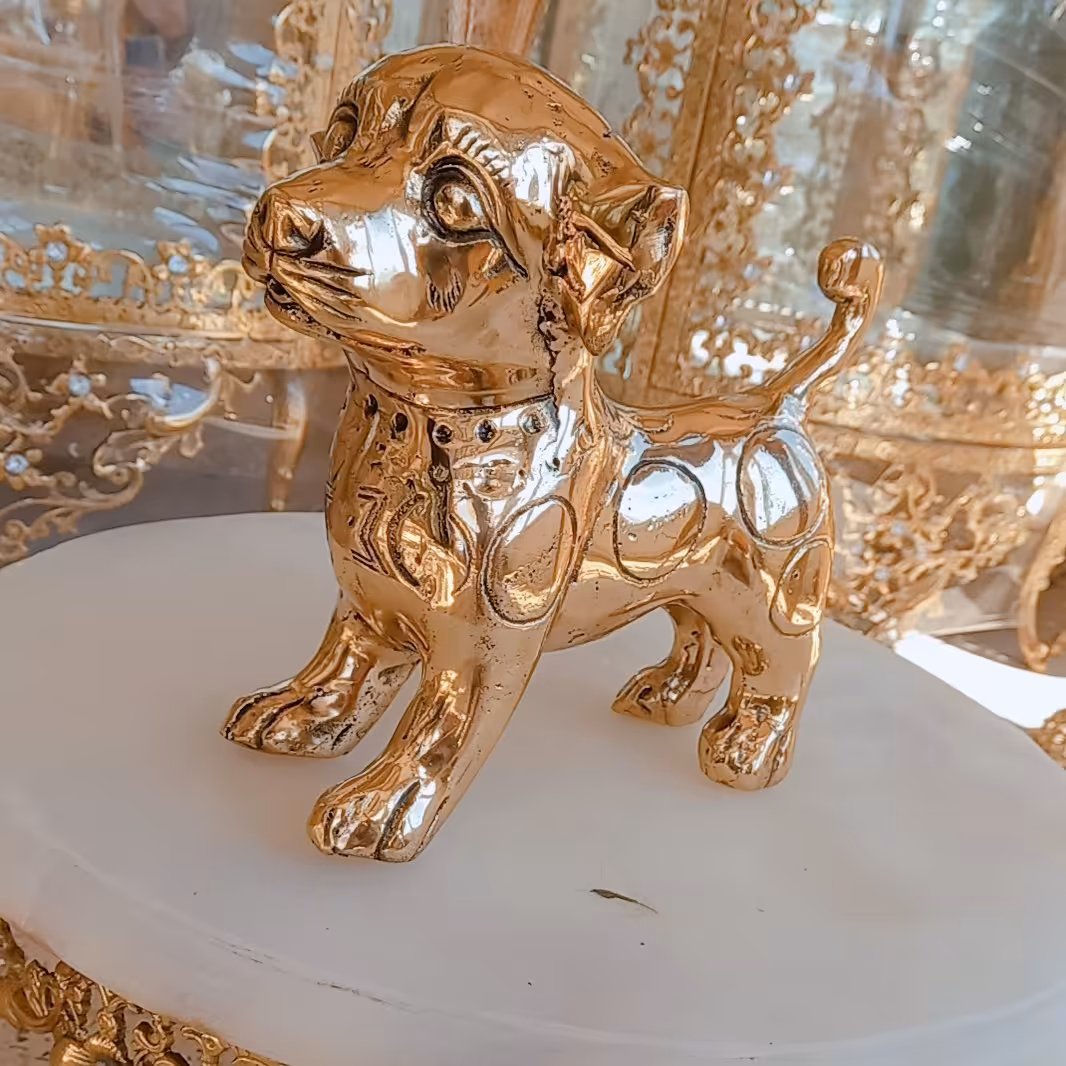 مجسمه سگ پاکوتاه برنزی اصل با ضمانت