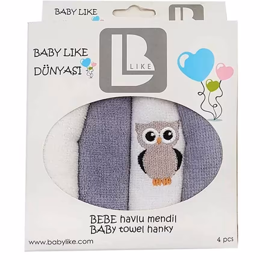 
حوله دست و صورت بیبی لایک Baby like بسته 4 عدد
