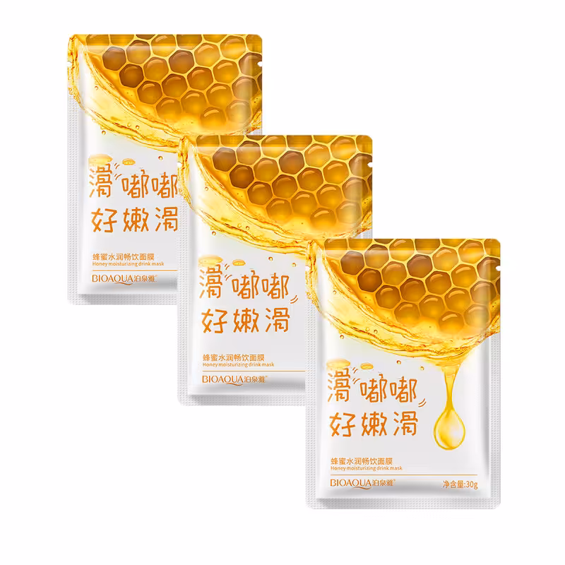 ماسک صورت بایو آکوا مدل NILY-HON وزن 30 گرم بسته 3 عددی 