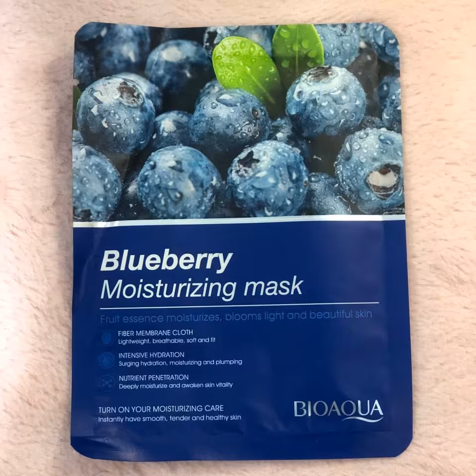 ماسک ورقه ای صورت بلوبری بیوآکوا Bioaqua


