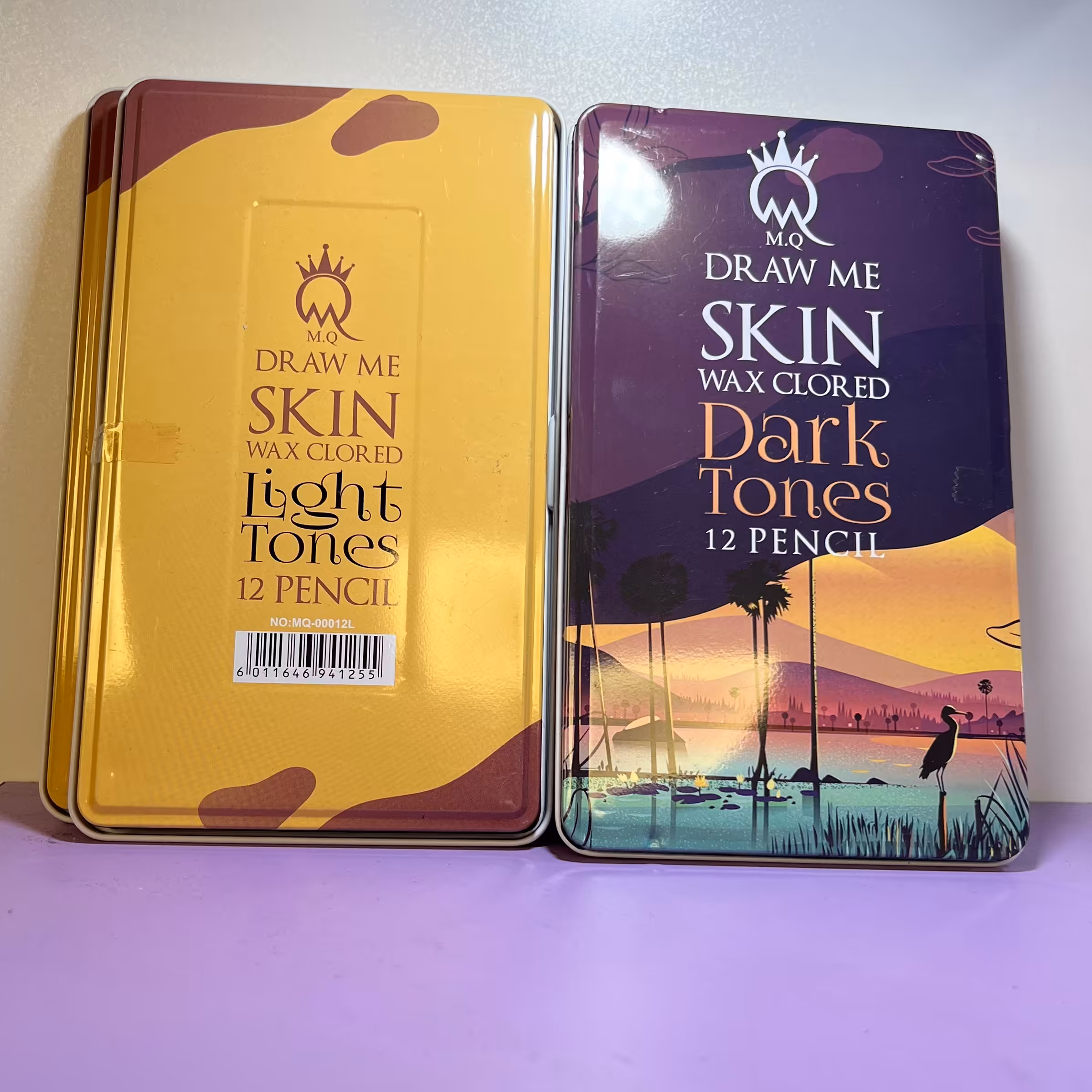  مداد رنگی ام کیو 12 رنگ طیف پوست روشن