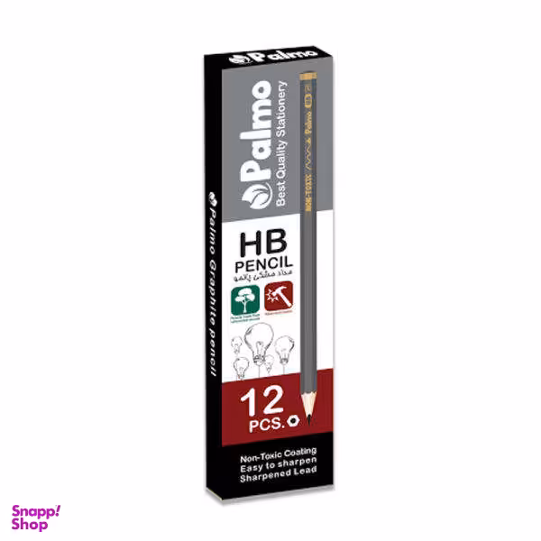 مداد مشکی پالمو کد 3203 بسته 12 عددی