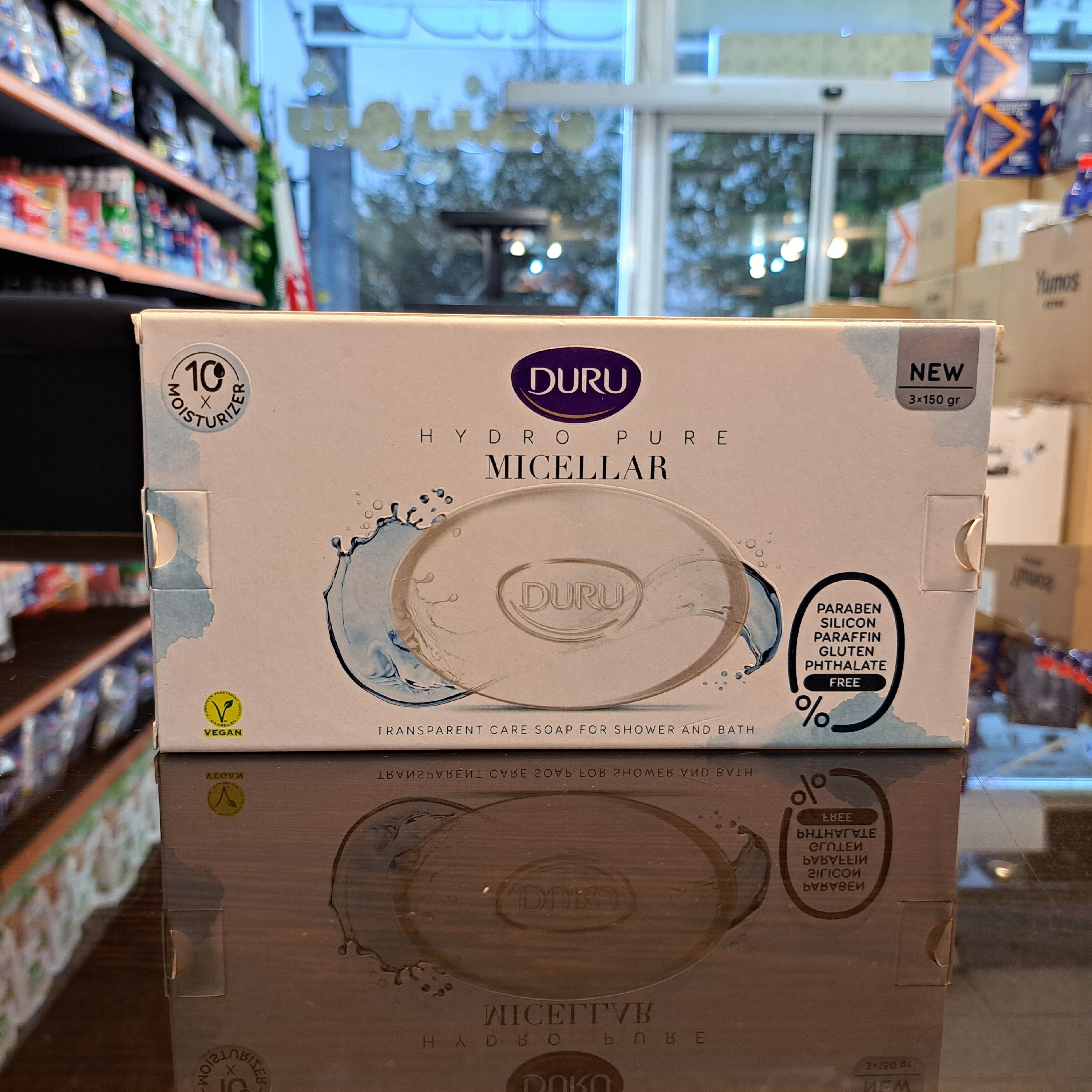 صابون حمام آبرسان دورو مدل Micellar بسته 3 عددی