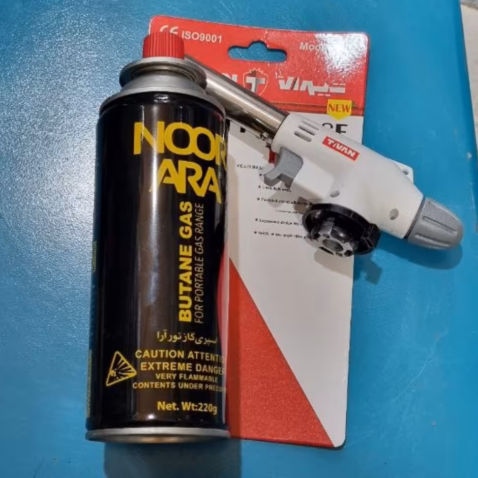 مشعل تورچ فندکی همراه گازاسپری مخصوص 