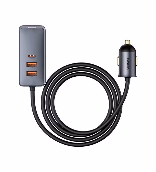 شارژر فندکی باسئوس مدل CCBT-A0G توان 120 وات