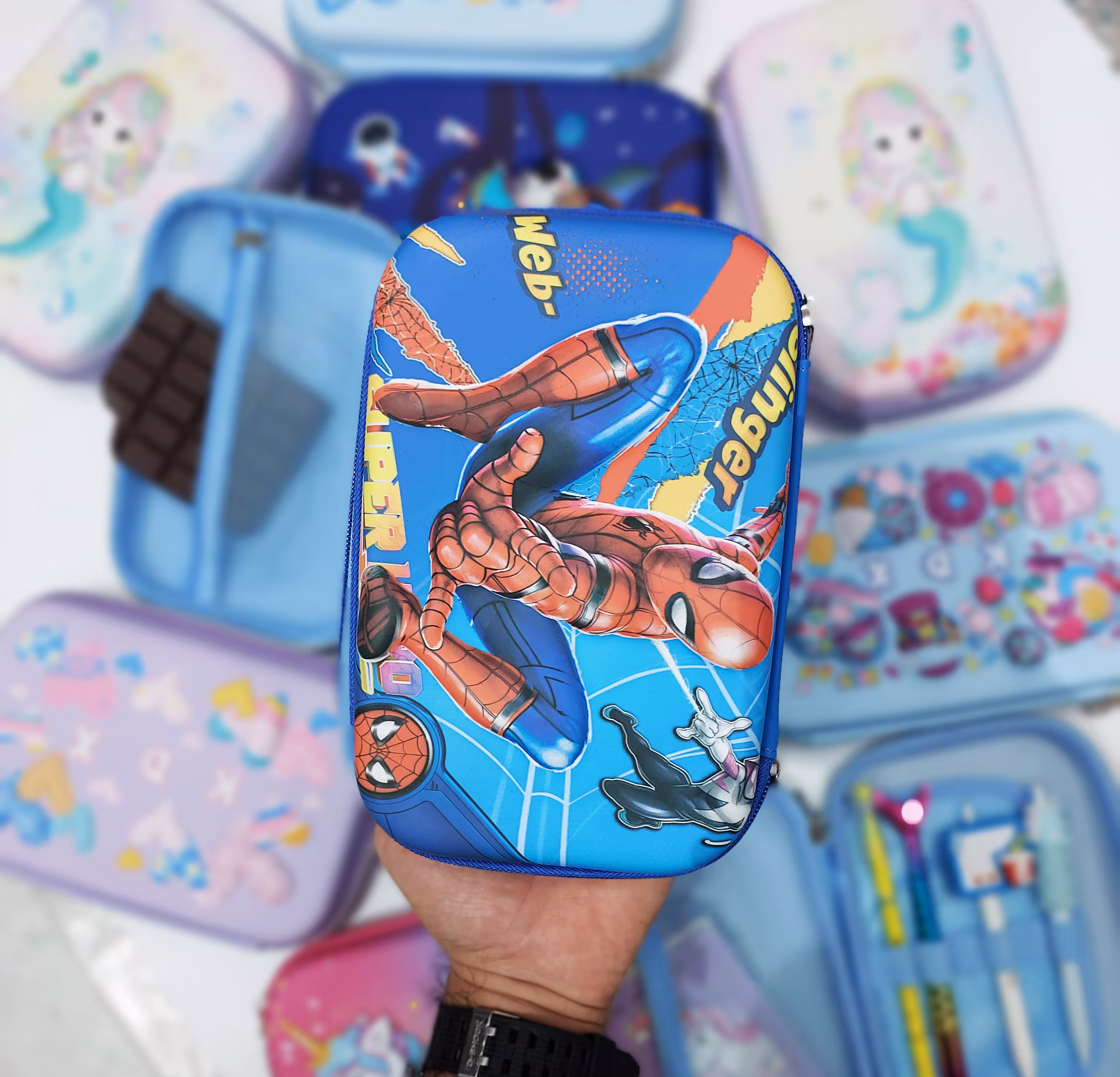 جامدادی کتابی سه بعدی بزرگ طرح اسپایدرمن