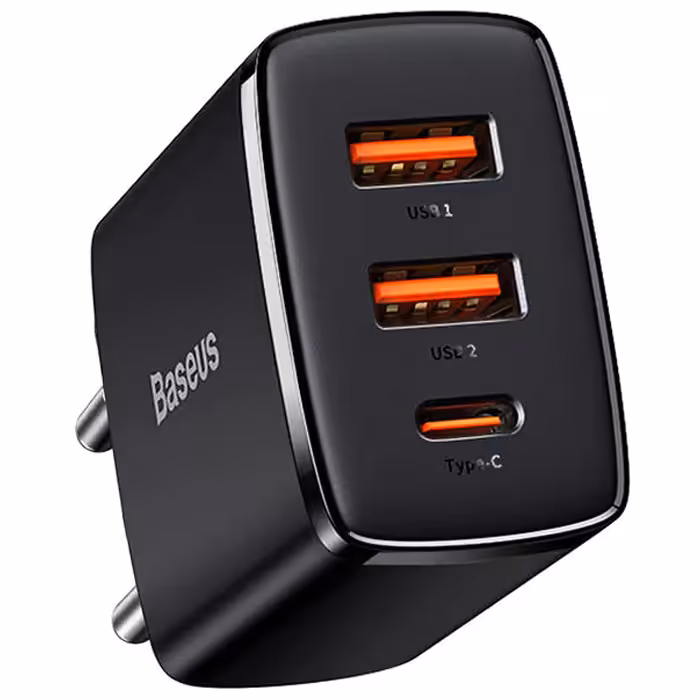شارژر همراه 30W بیسوس مدل Compact Quick Charger USB-C USB3.0 CCXJ-E01