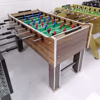 فوتبال دستی ثابت مدل S15 فایربال کف چاپ لمینت سبز بدنه قهوه ای