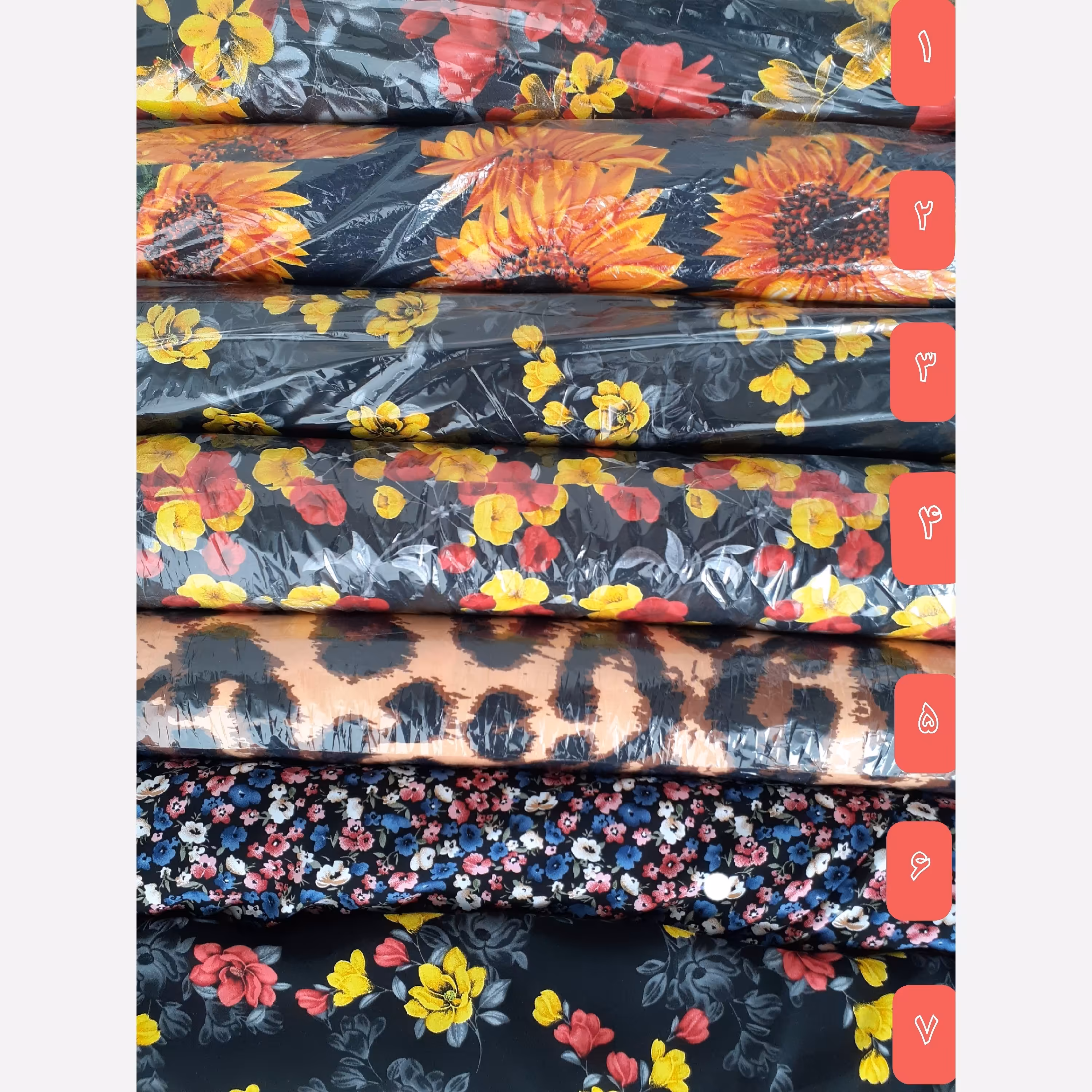 پارچه نخی در طرحای متنوع  پیراهن زنانه کوتاه و بلند 