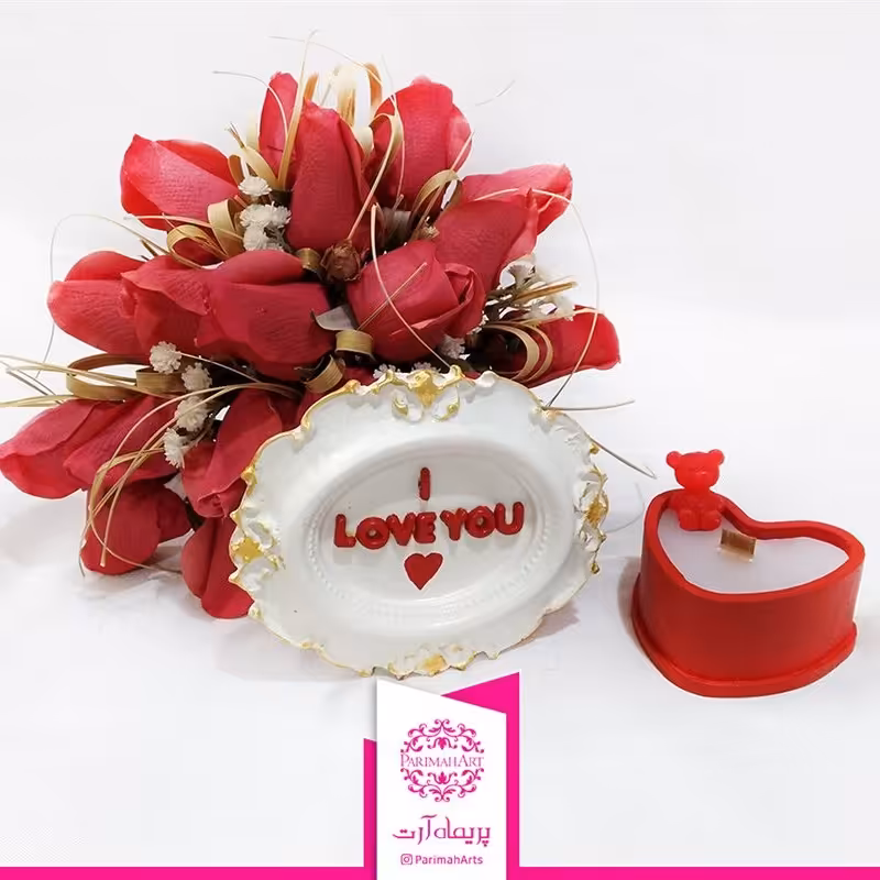 شمع قلبی قرمز کد5124 پریماه آرت - 1 عددی