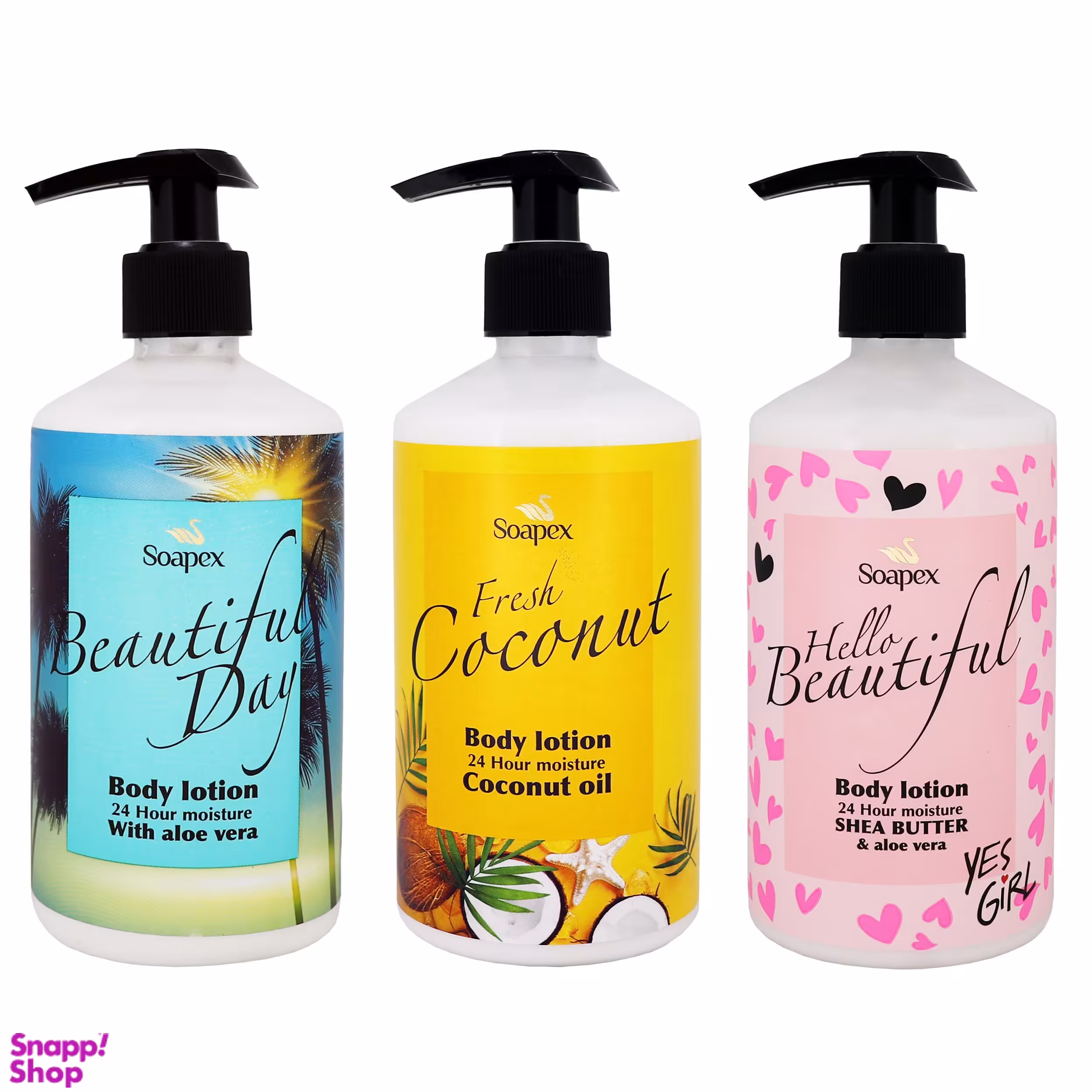 لوسیون بدن سوپکس (Soapex) مدل ACS حجم 350 میلی‌لیتر بسته 3 عددی