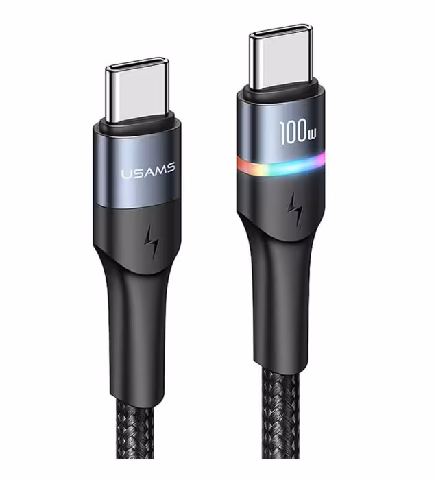 کابل شارژ تایپ سی به تایپ سی یوسامس مدل US-SJ537 طول 1.2 متر
