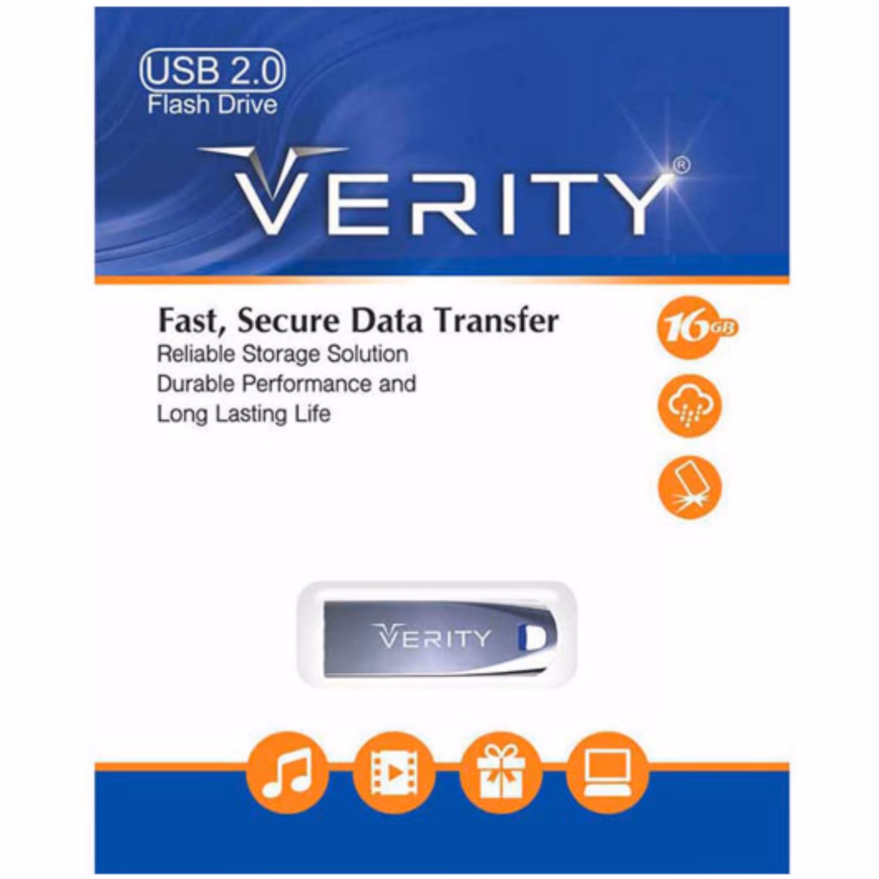 فلش 16GB Verity V803 با گارانتی مادام العمر
