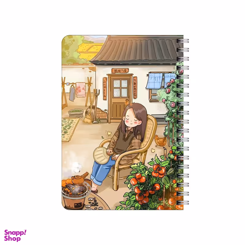 دفترچه یادداشت ۸۰ برگ بامبیلیپ مدل چوبی طرح کیوت  کد 5708136