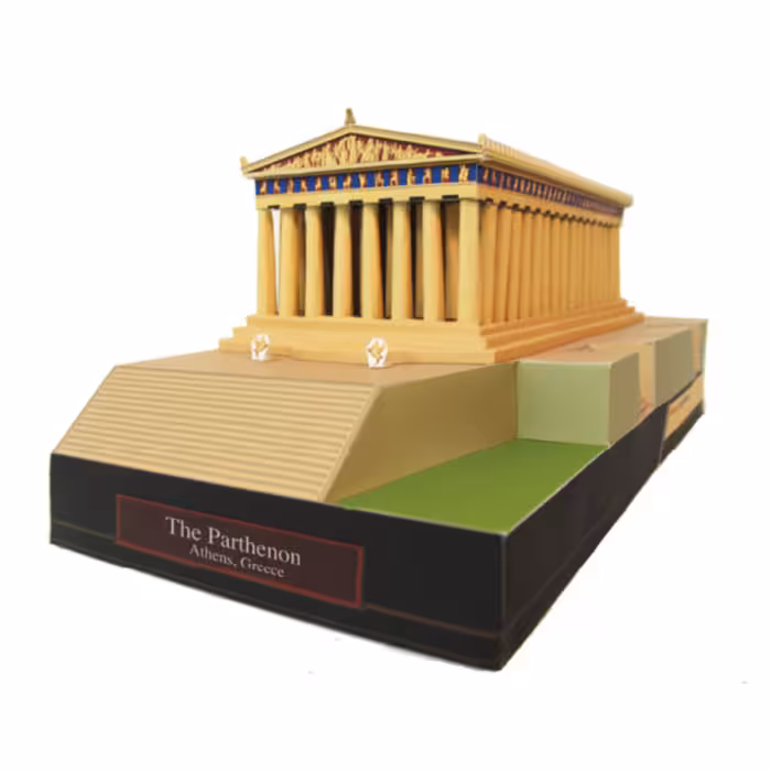 کاردستی ماکت مقوایی معبد پارتنون آتن یونان
