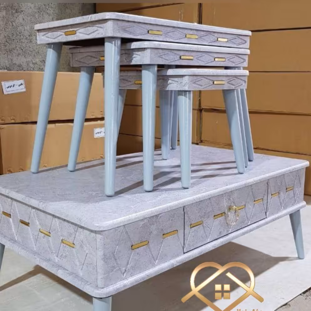 میز جلومبلی و عسلی چهارتکه