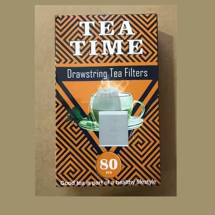 کیسه چای و دمنوش یکبار مصرف نخ دار سایز  small(پک 80 عددی)