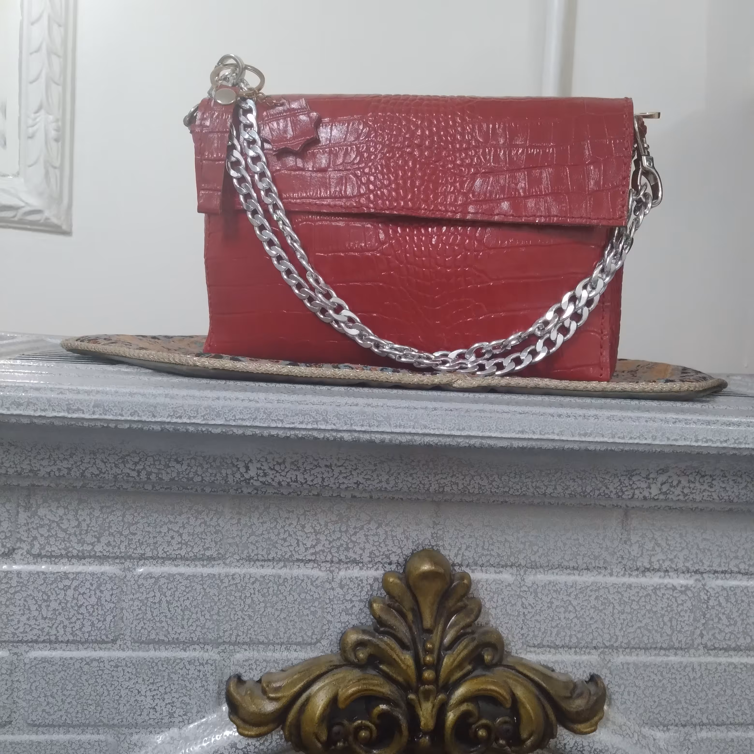 کیف چرم طبیعی دست دوز 