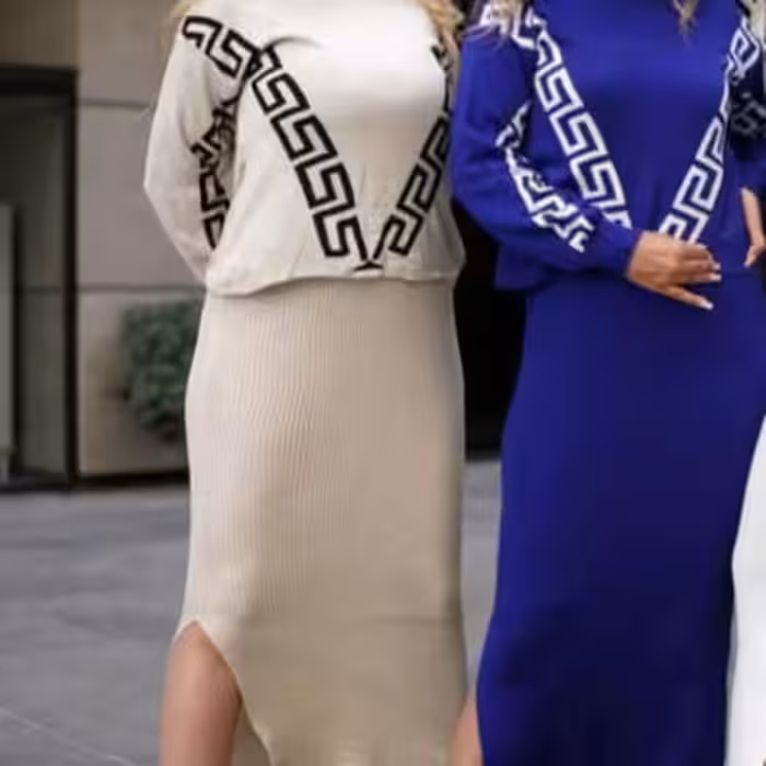 ست دوتیکه بلوز و سارافون بافت