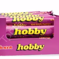 شکلات هوبی قلمی محصول کشور ترکیه کاکائو با مغز دونه های فندف