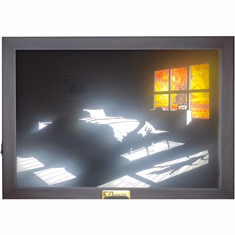 تابلو جادویی-قاب عکس بک لایت-قاب ال ای دی دوحالته-کد MF021