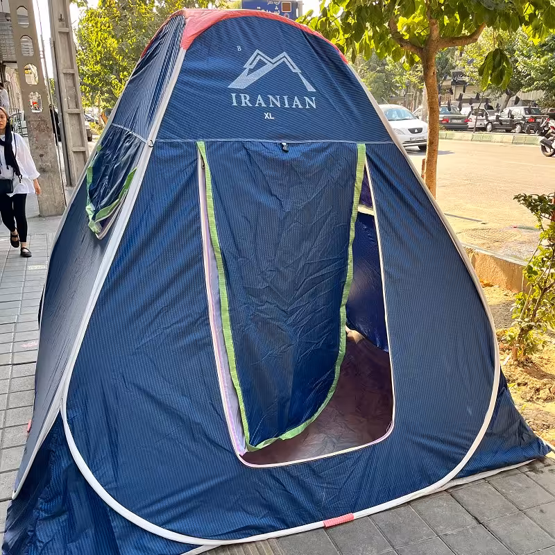 چادر مسافرتی 6 نفره جنس برنو  با کف ضخیم کد4