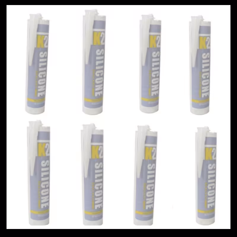 چسب آکواریوم سیلیکونی شفاف کاسپین مدل K2 کارتن 24 عددی 